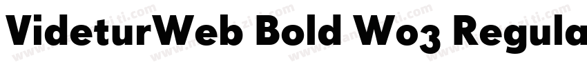 VideturWeb Bold W03 Regular字体转换 VideturWeb Bold W03 Regular字体转换
